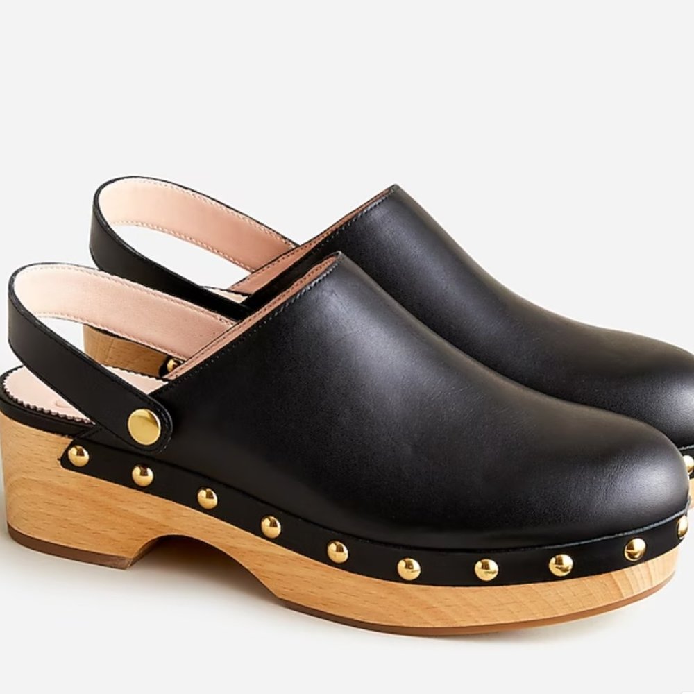 J. Crew Convertible leather clogs